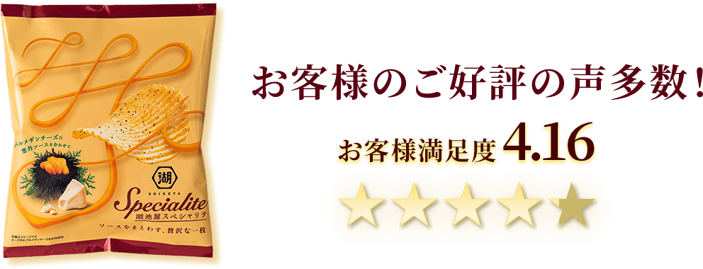 お客様のご好評の声多数！　お客様満足度4.16