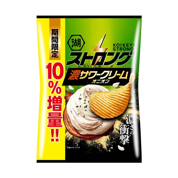 湖池屋ストロング 濃サワークリームオニオン（10%増量）