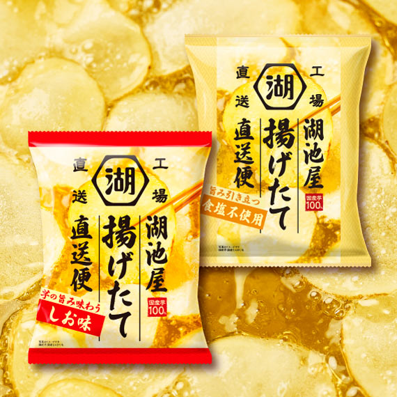 【8/17~8/19生産予定】湖池屋揚げたて直送便 食塩不使用 味くらべセット