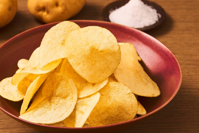 岩塩と藻塩の2種類を使ったじゃがいもの甘みが引き立つ味わい