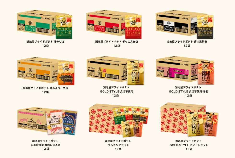 湖池屋プライドポテトシリーズ キャンペーン対象商品