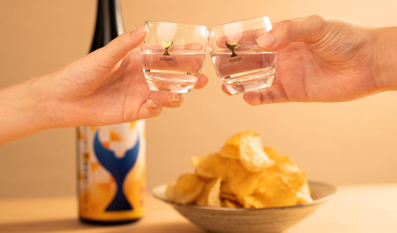 日本酒とポテチのコラボセットは晩酌やお祝いの日におすすめ